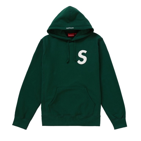 supreme dark green hoodie
